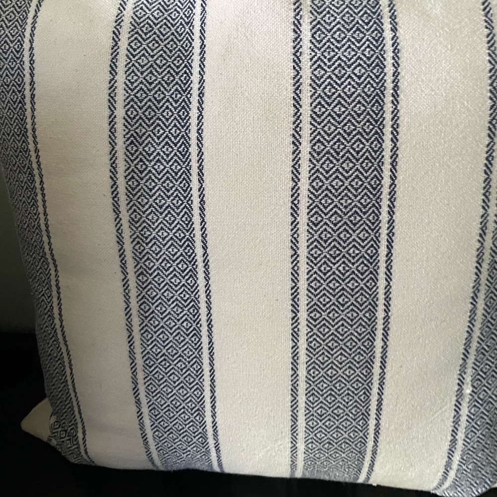 Stripe throw pillow